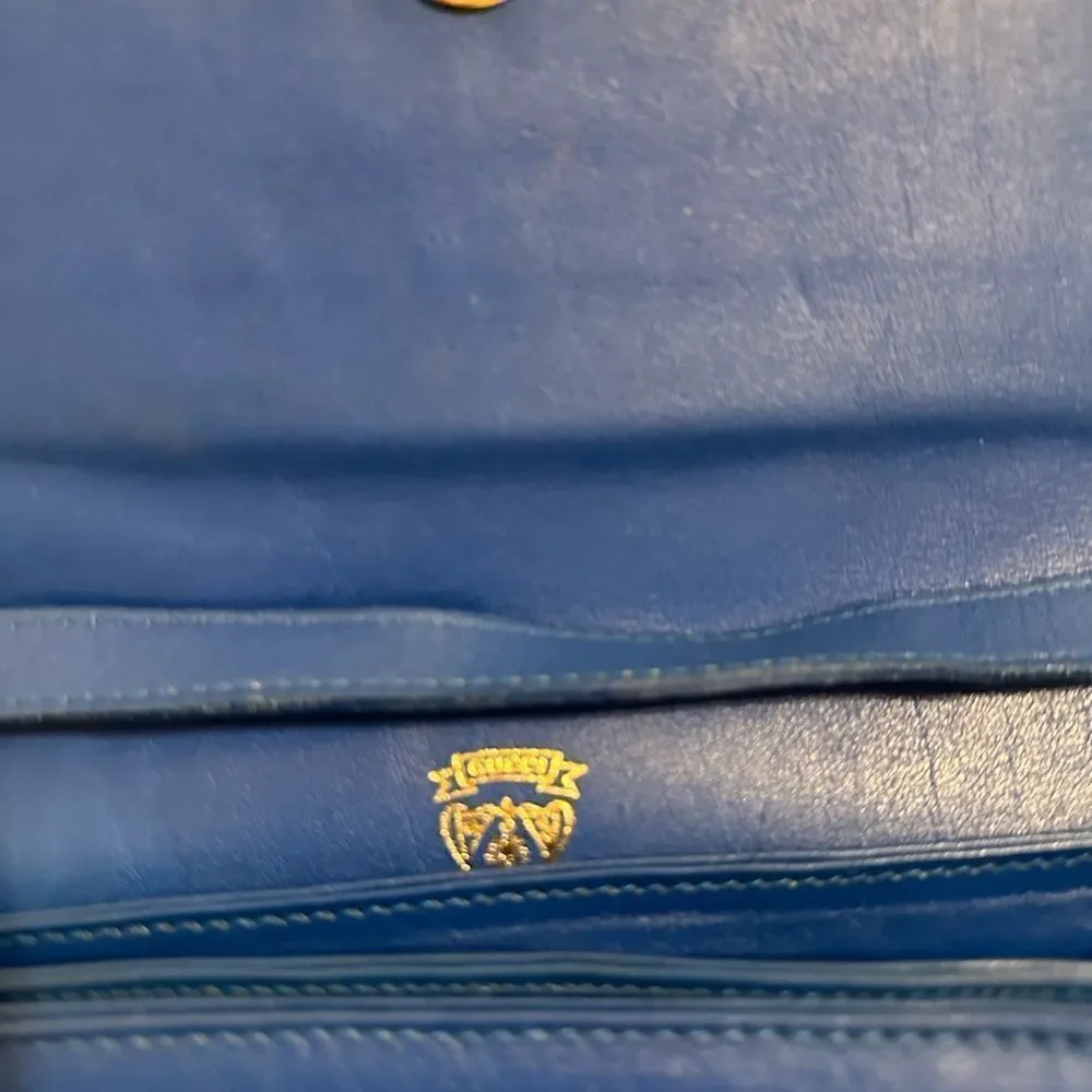 Gucci blue leather
